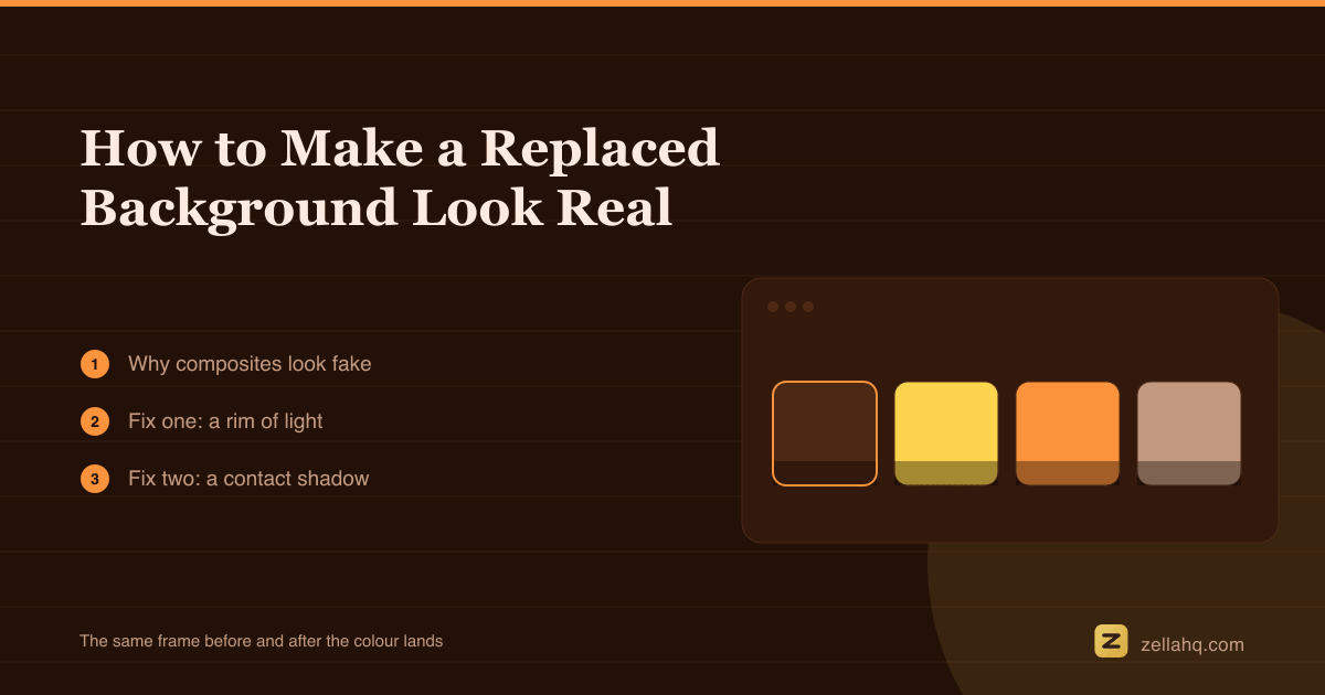 How to Make a Replaced Background Look Real