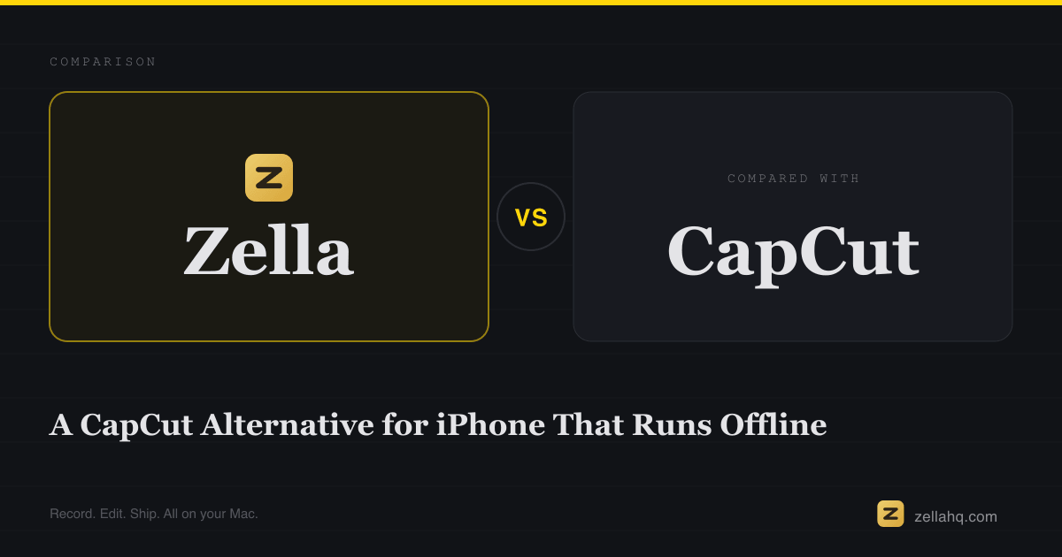 A CapCut Alternative for iPhone That Runs Offline