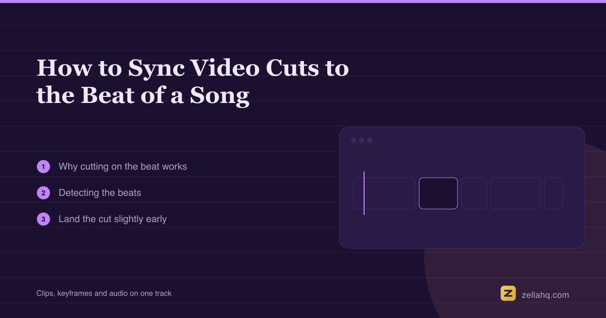 How to Sync Video Cuts to the Beat of a Song