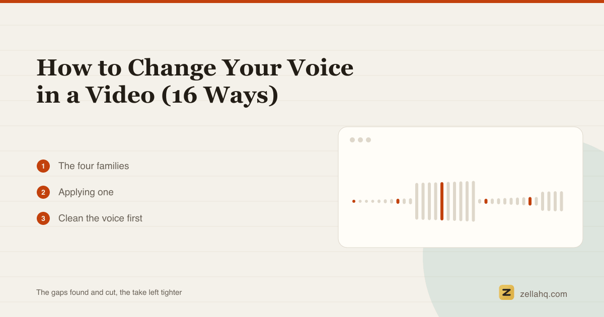 How to Change Your Voice in a Video (16 Ways)