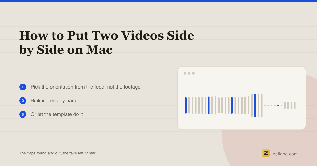 How to Put Two Videos Side by Side on Mac