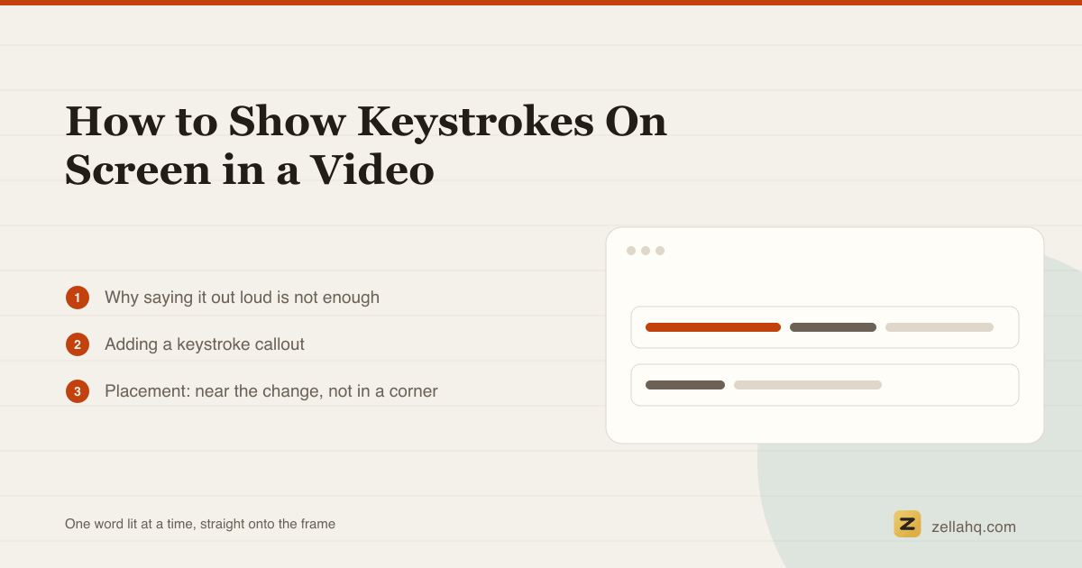How to Show Keystrokes On Screen in a Video