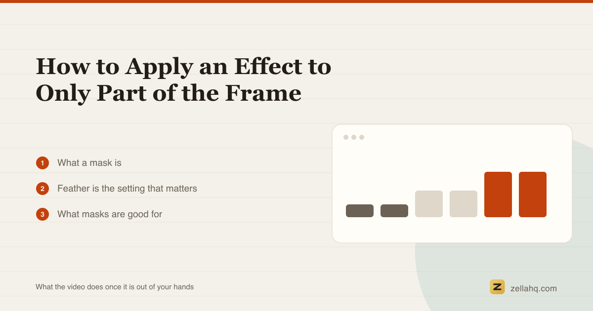 How to Apply an Effect to Only Part of the Frame