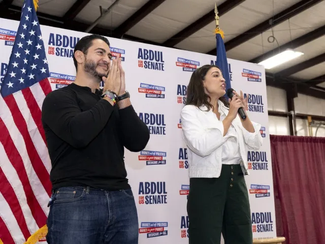 Ocasio-Cortez Transfers $1 Million to Boost El-Sayed in Michigan Senate Race