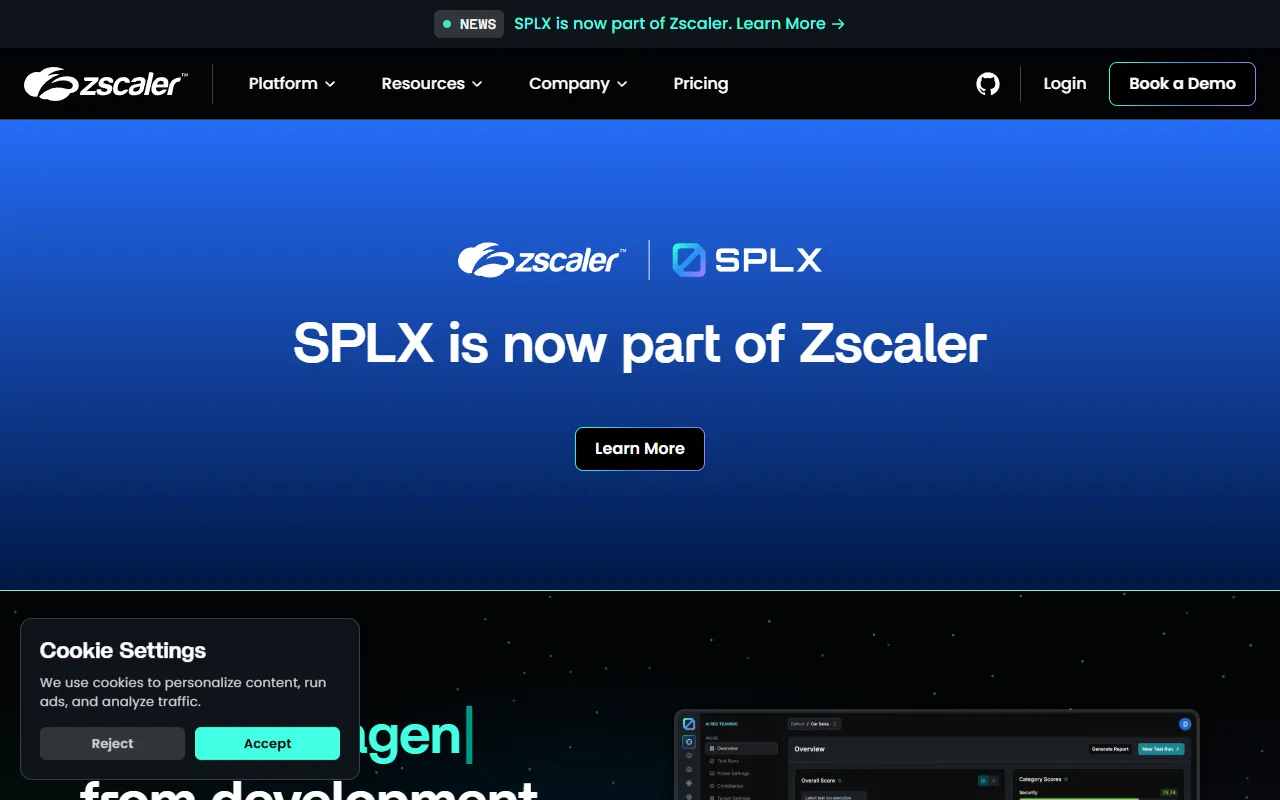 Agentic Radar website screenshot