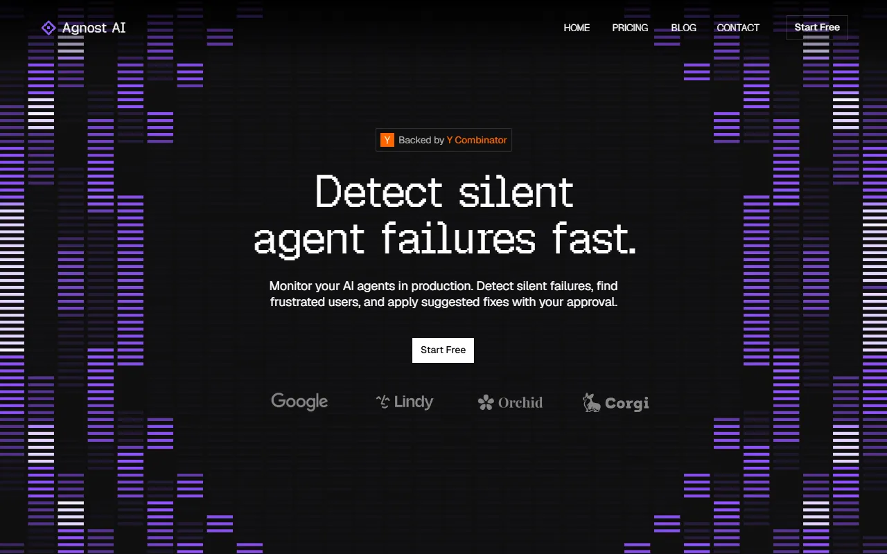 Agnost AI website screenshot