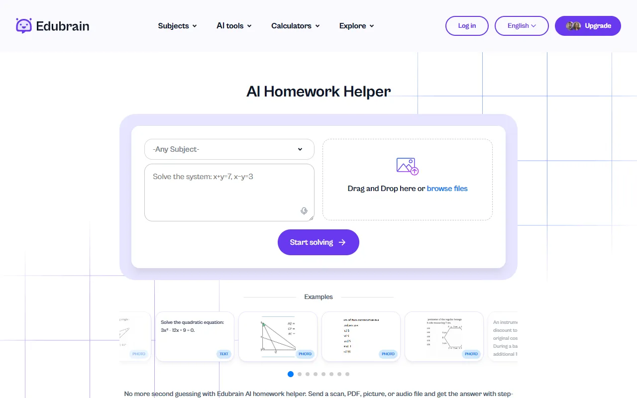 AI Detector website screenshot