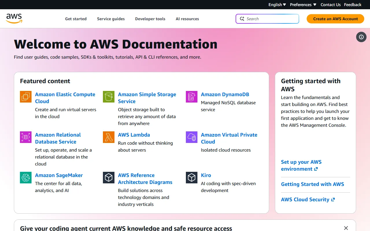 Amazon Q Developer CLI website screenshot