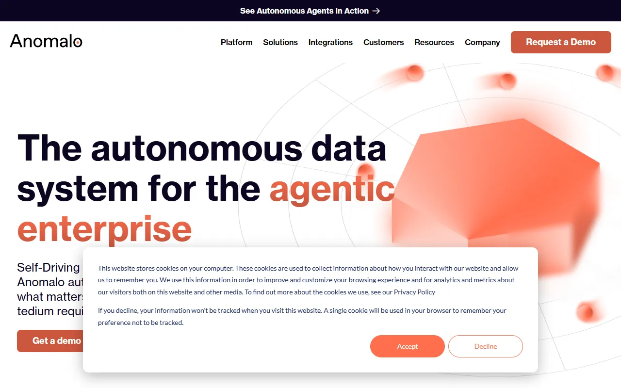Anomalo website screenshot