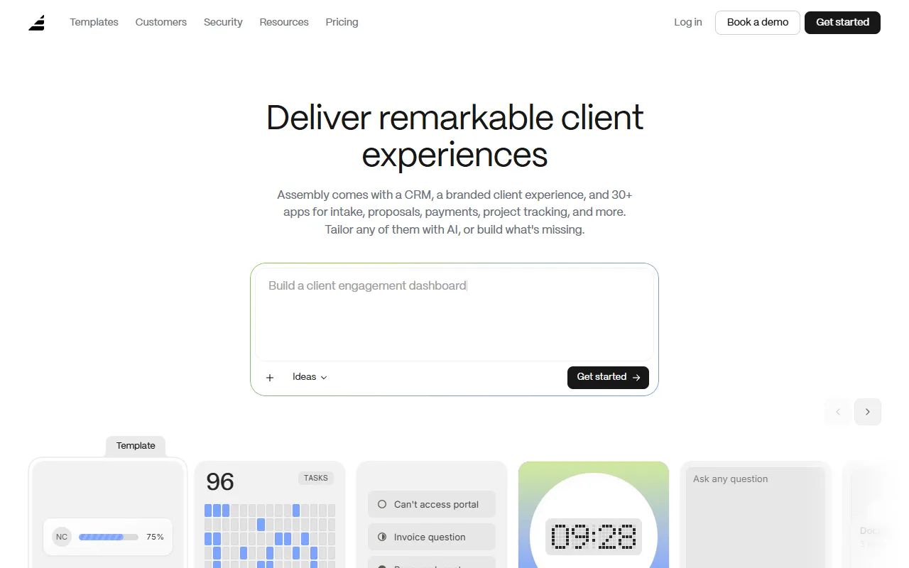 Assembly website screenshot