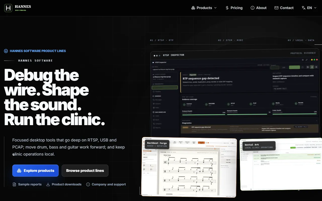 Backbeat Forge website screenshot