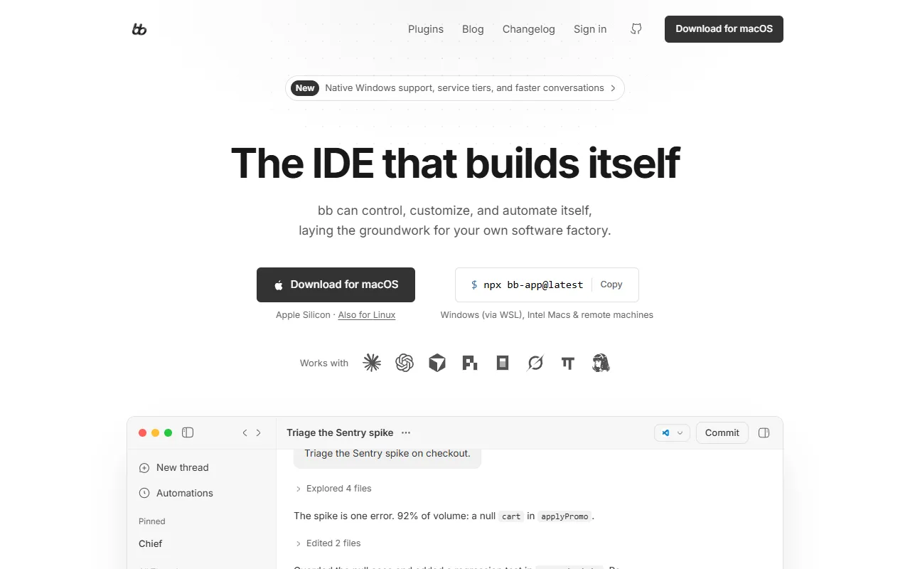 bb website screenshot