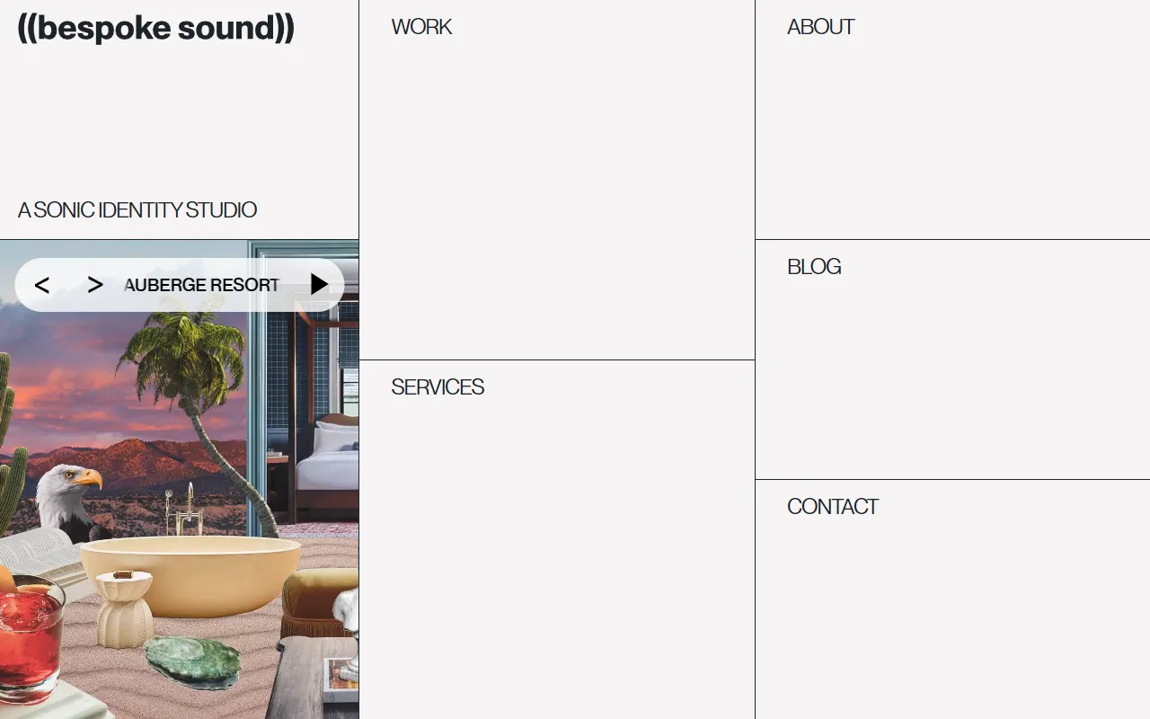 Bespoke Sounds website screenshot