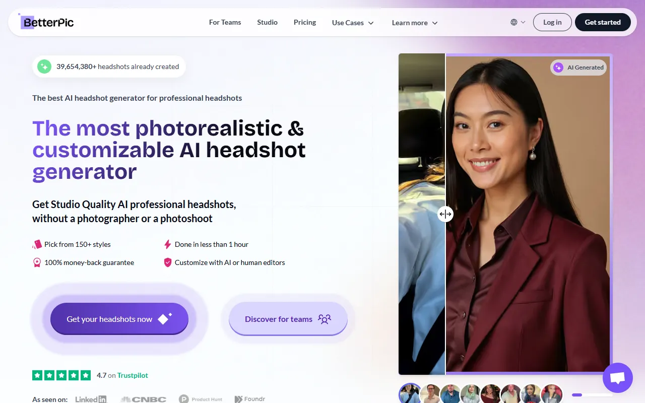 BetterPic website screenshot