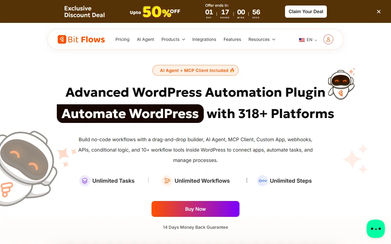 Bit Flows website screenshot