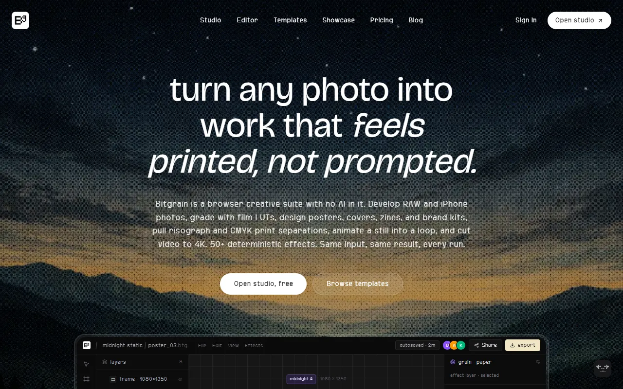 Bitgrain website screenshot