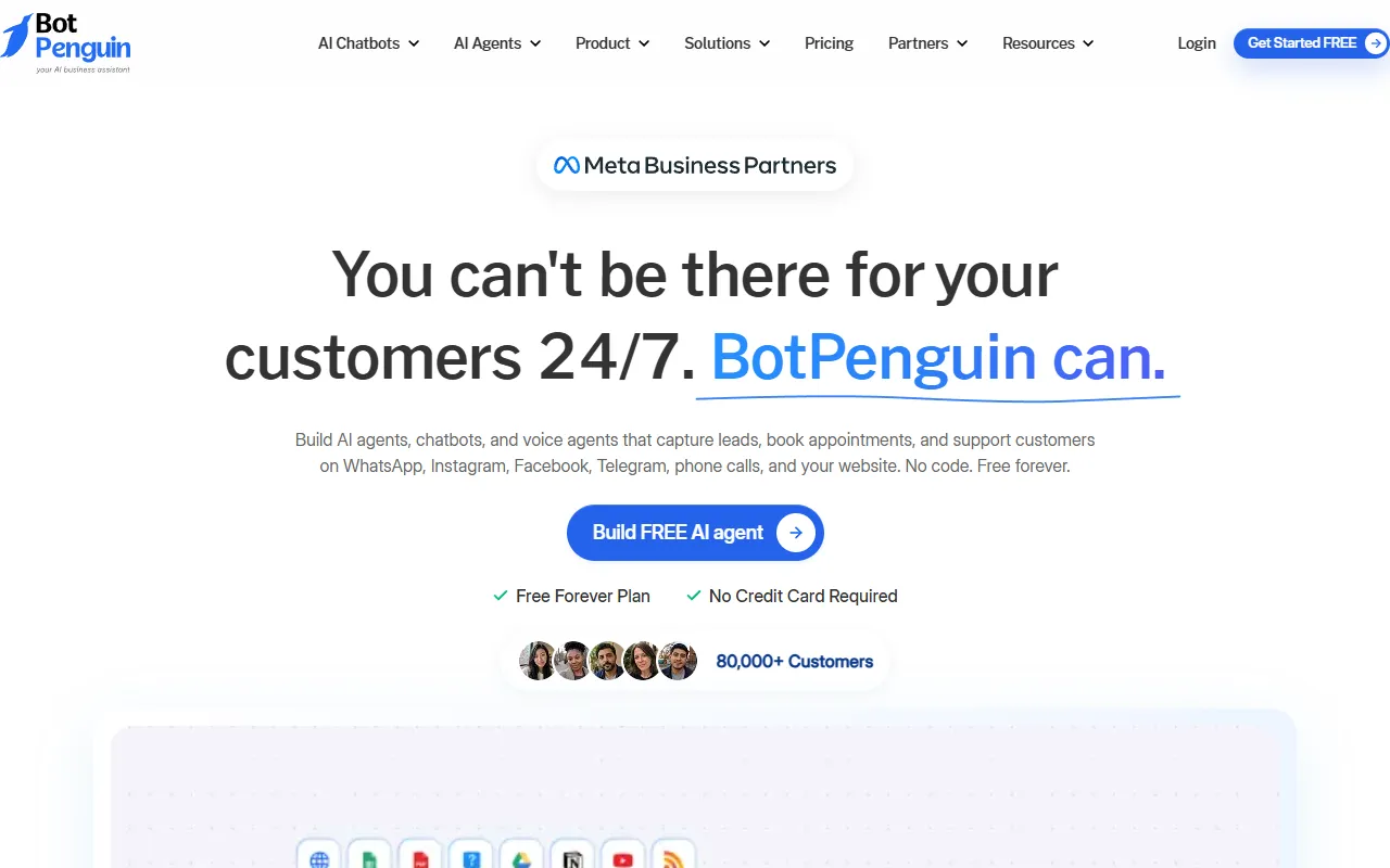 BotPenguin website screenshot