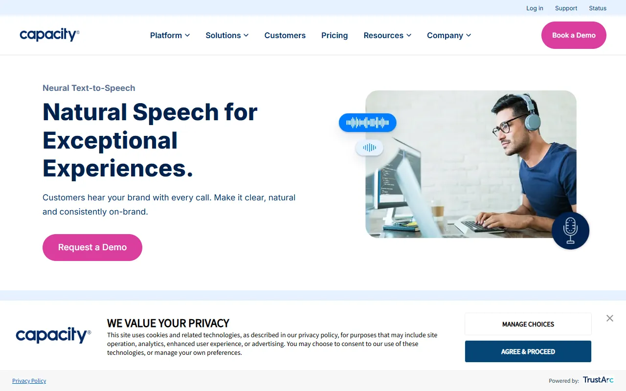 CereProc website screenshot