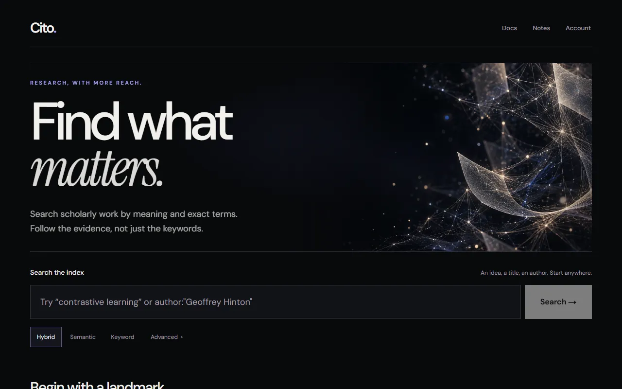 Cito website screenshot