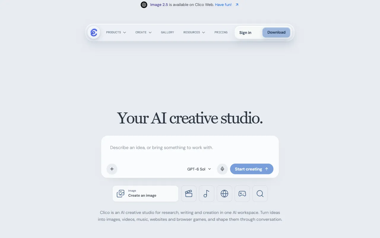 Clico website screenshot