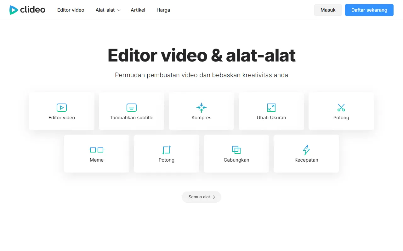 Clideo website screenshot