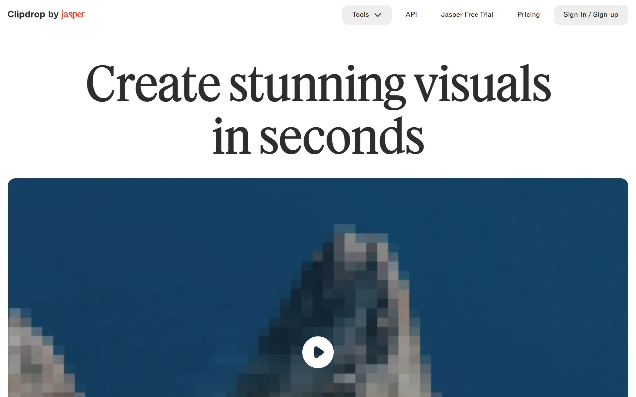 ClipDrop website screenshot