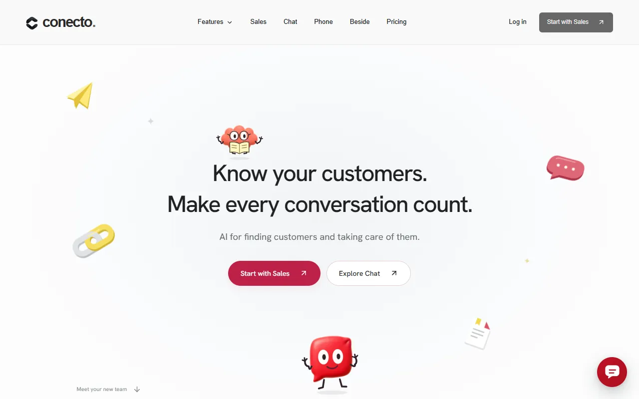 Conecto website screenshot