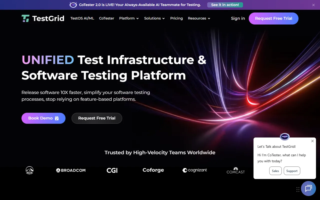 CoTester website screenshot
