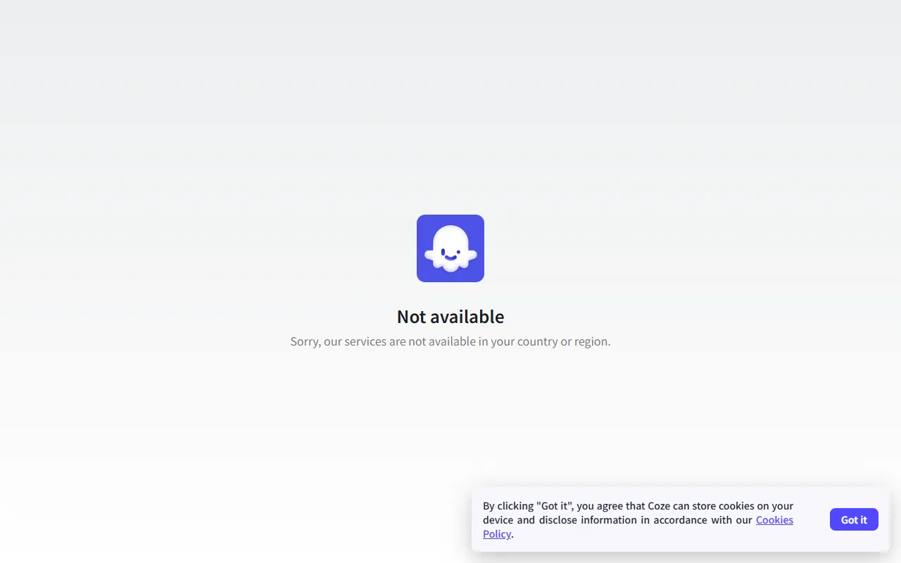 Coze website screenshot