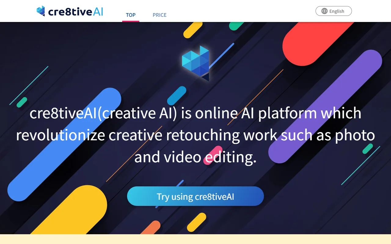 Cre8tiveAI website screenshot