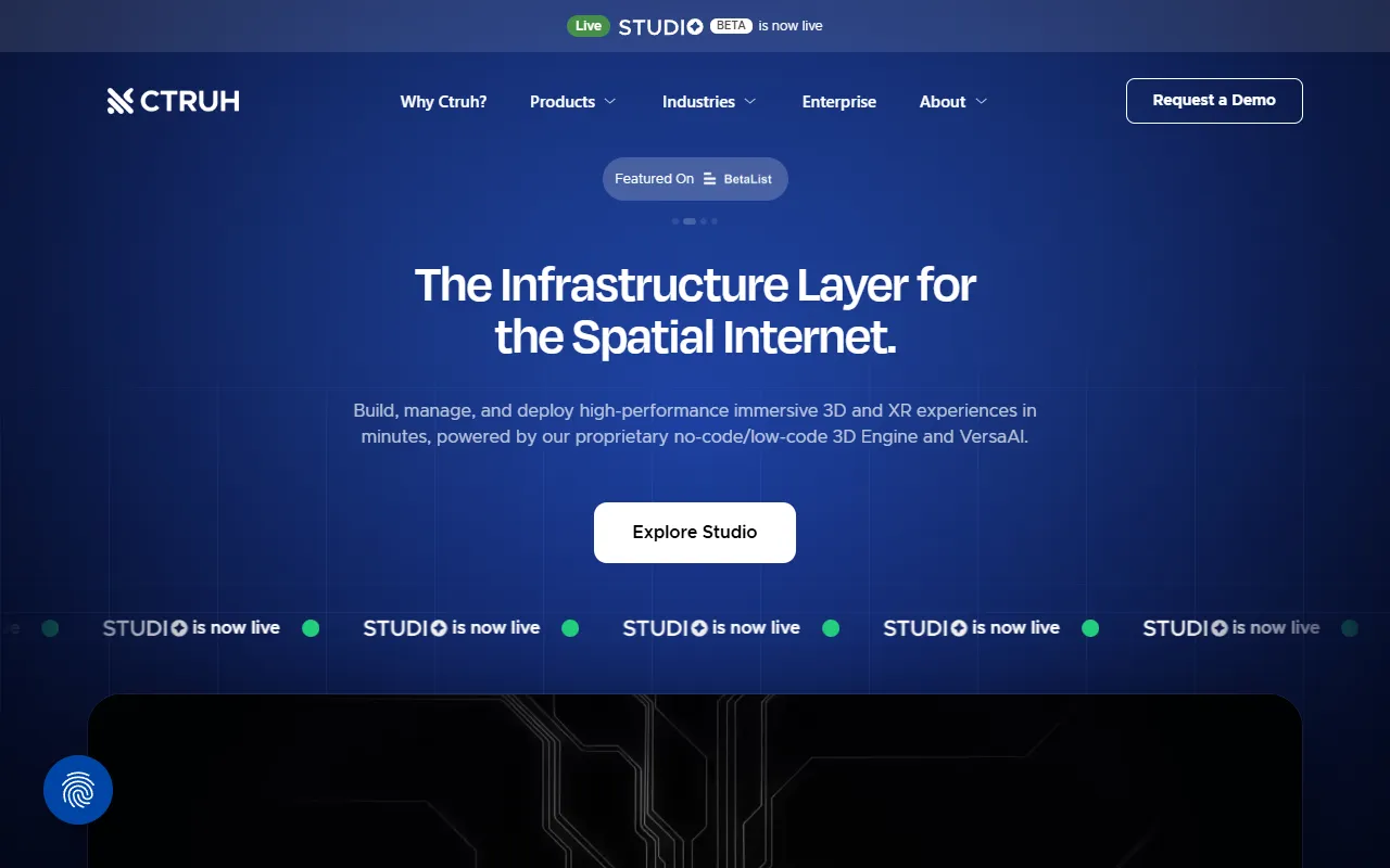 Ctruh Studio website screenshot