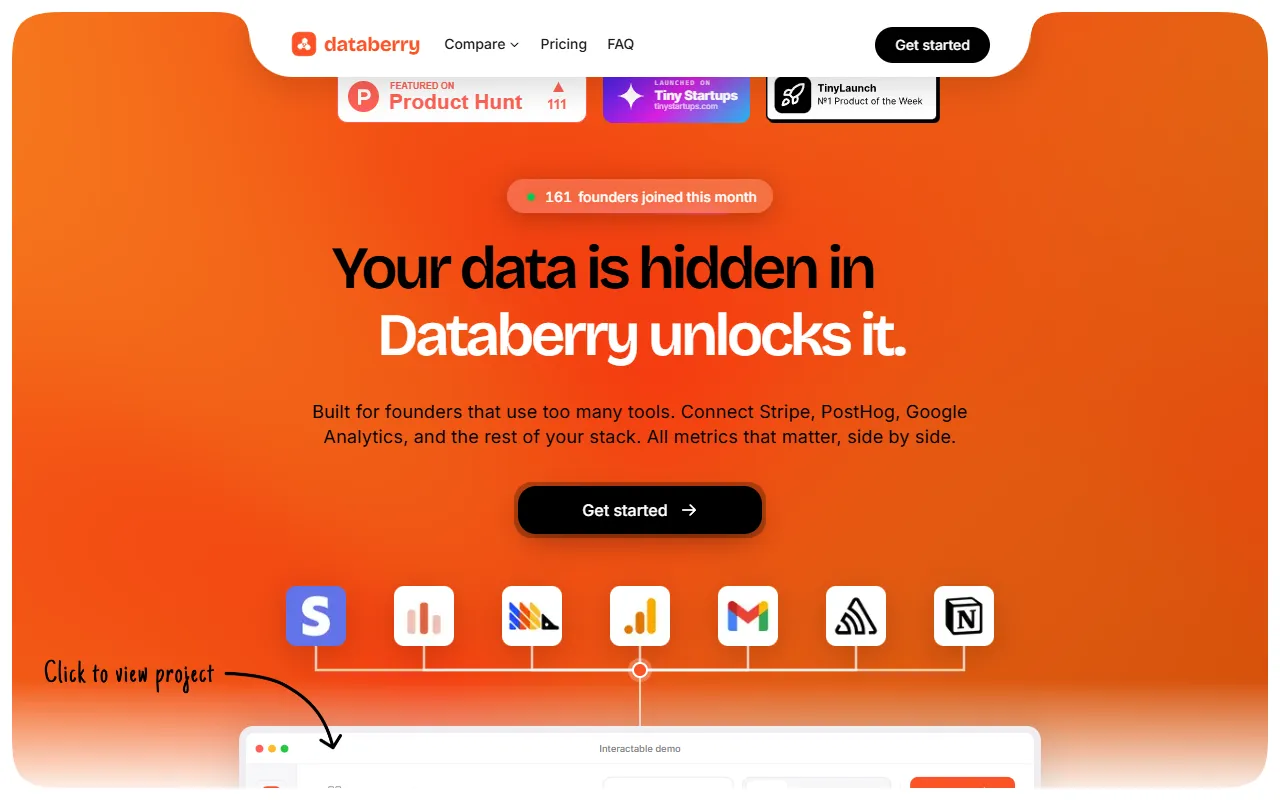 Databerry website screenshot