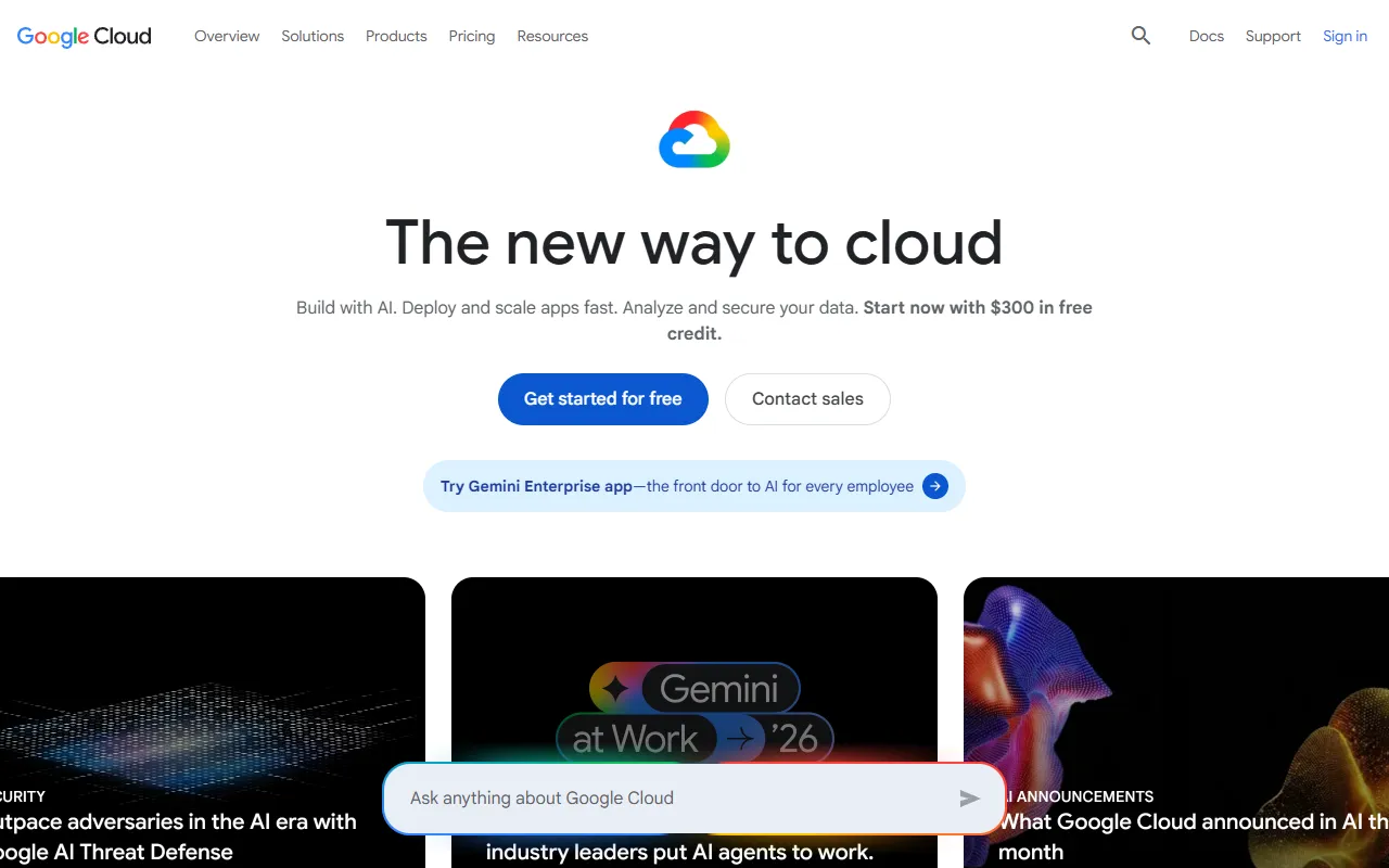 Dialogflow Conversational AI website screenshot