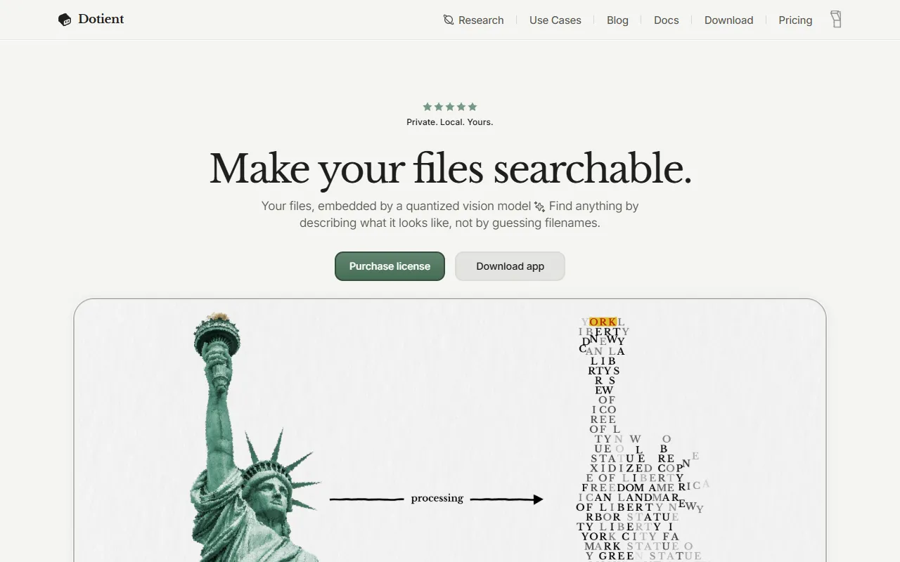 Dotient website screenshot