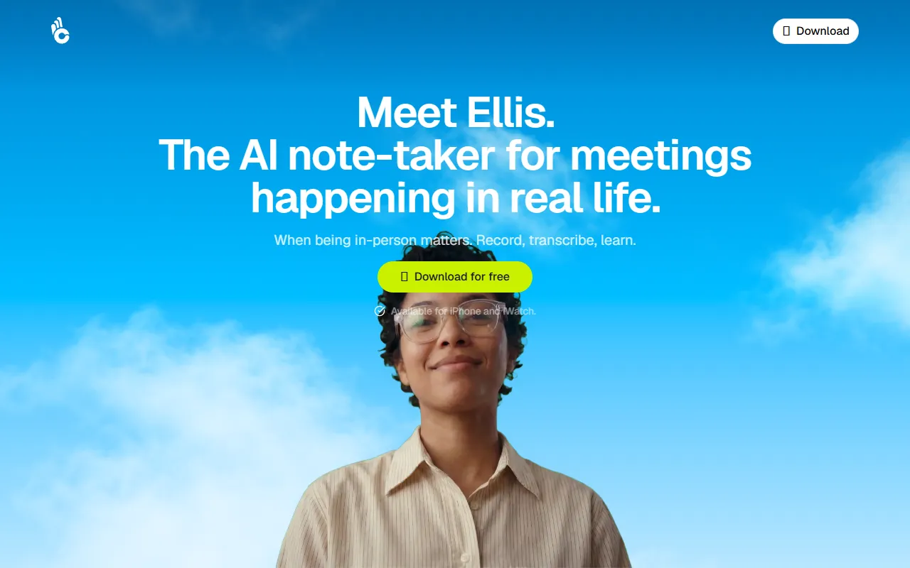 Ellis website screenshot