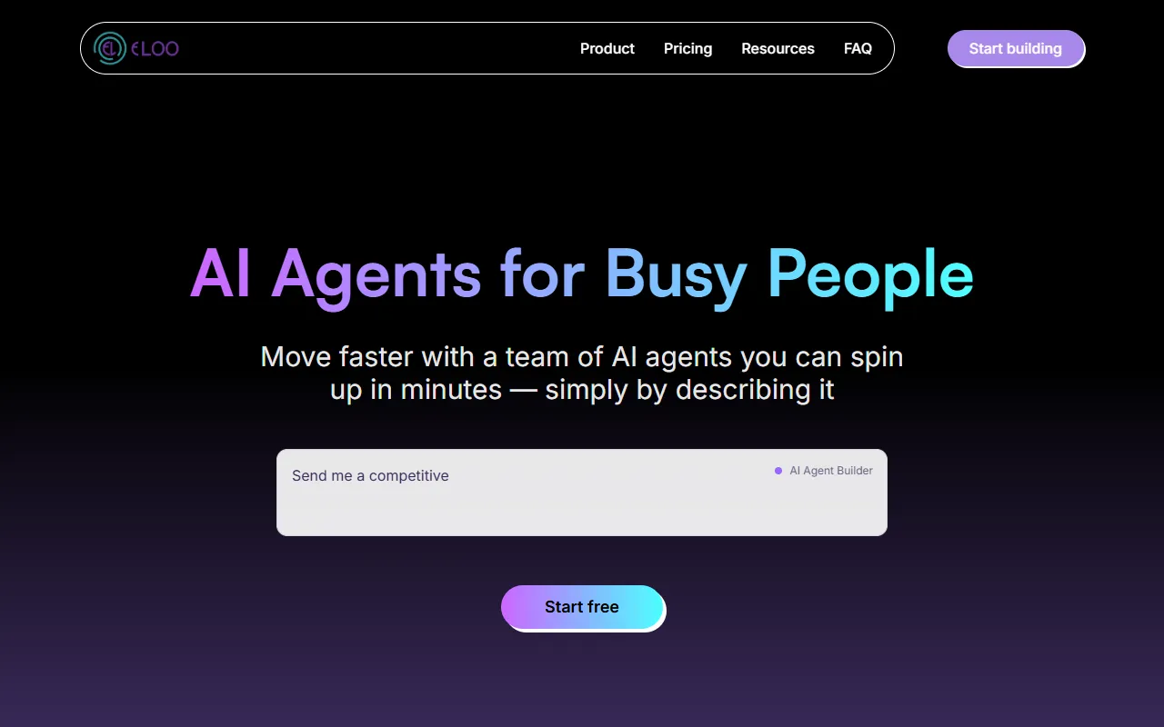 Eloo website screenshot