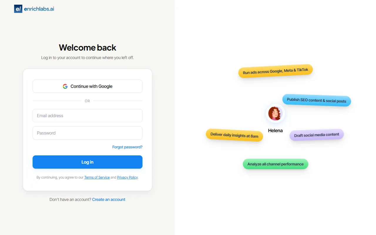 Enrich Labs website screenshot