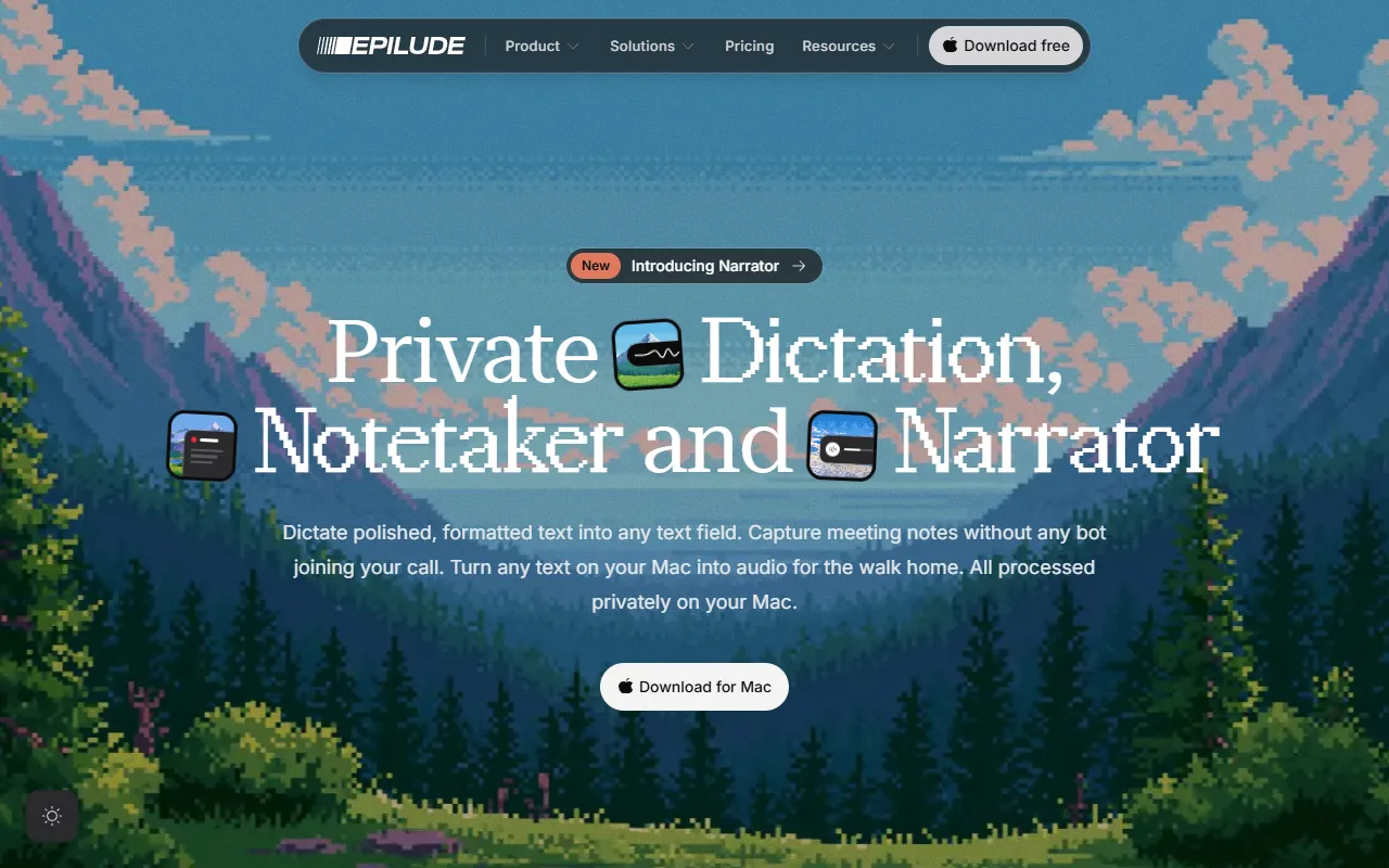 Epilude website screenshot