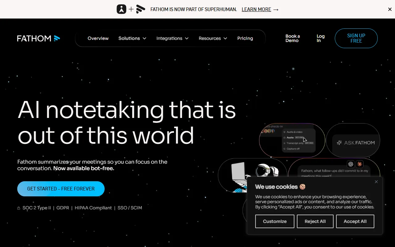 fathom.video website screenshot