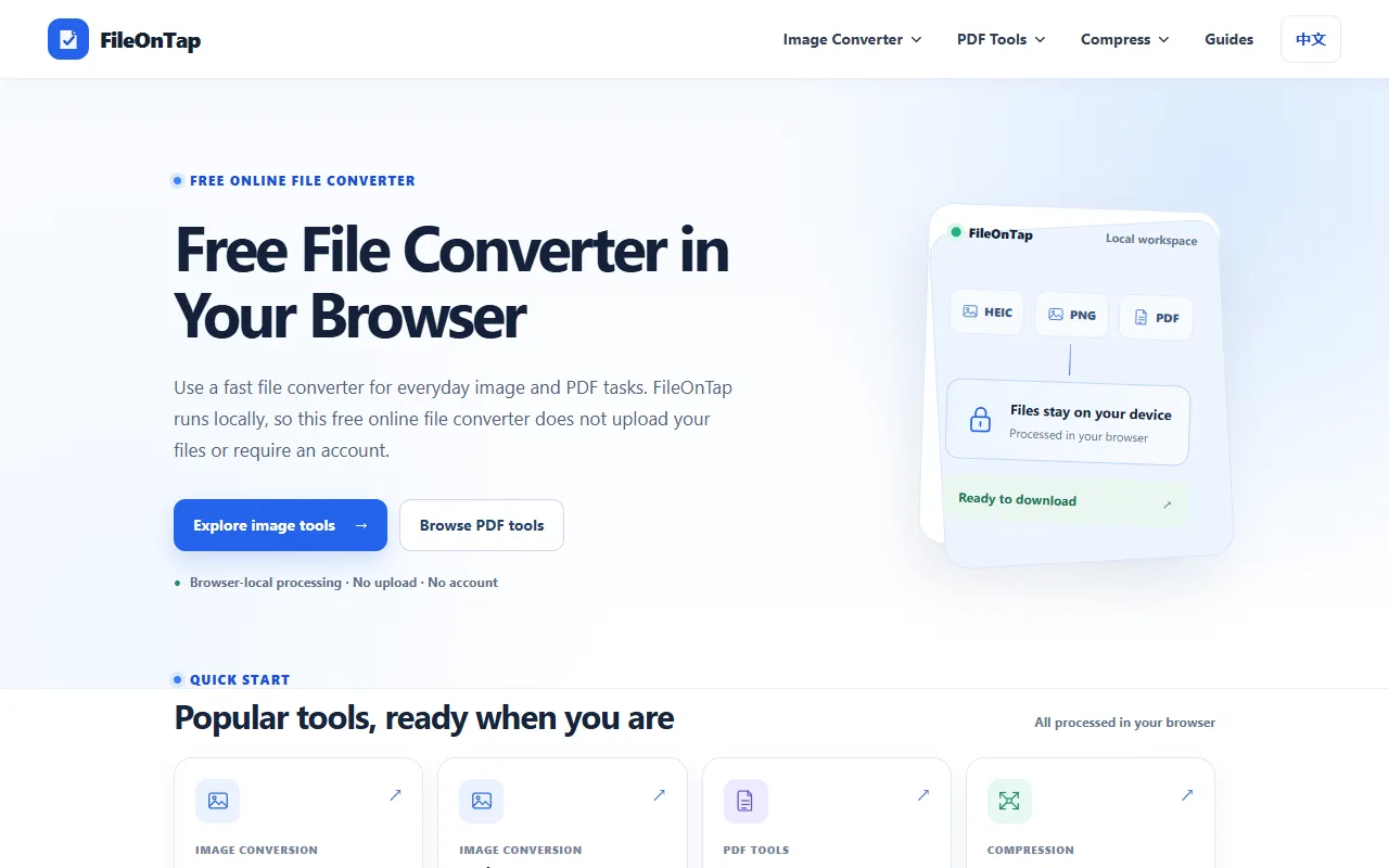 FileOnTap website screenshot
