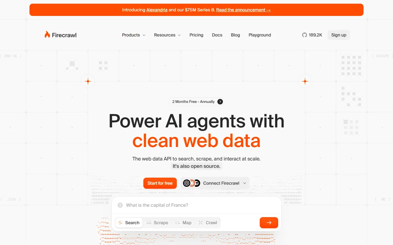 Firecrawl website screenshot