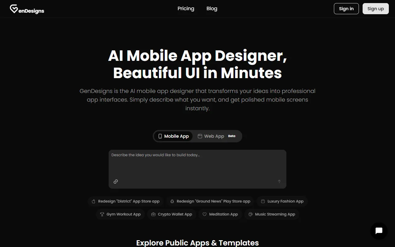 FlexApp website screenshot