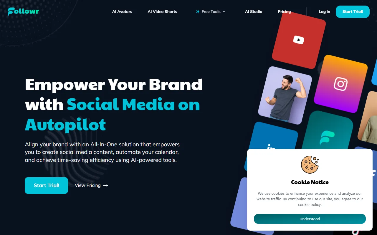 Followr website screenshot