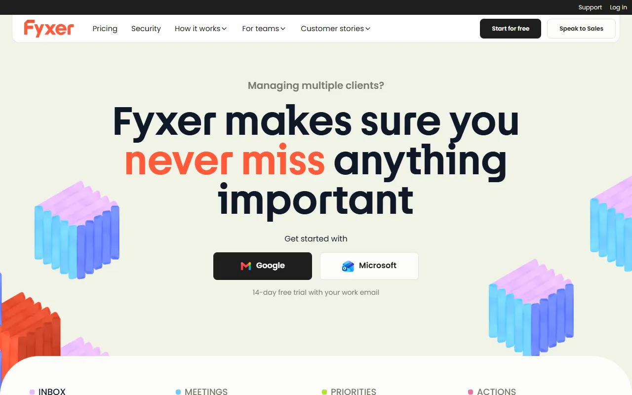 Fyxer website screenshot
