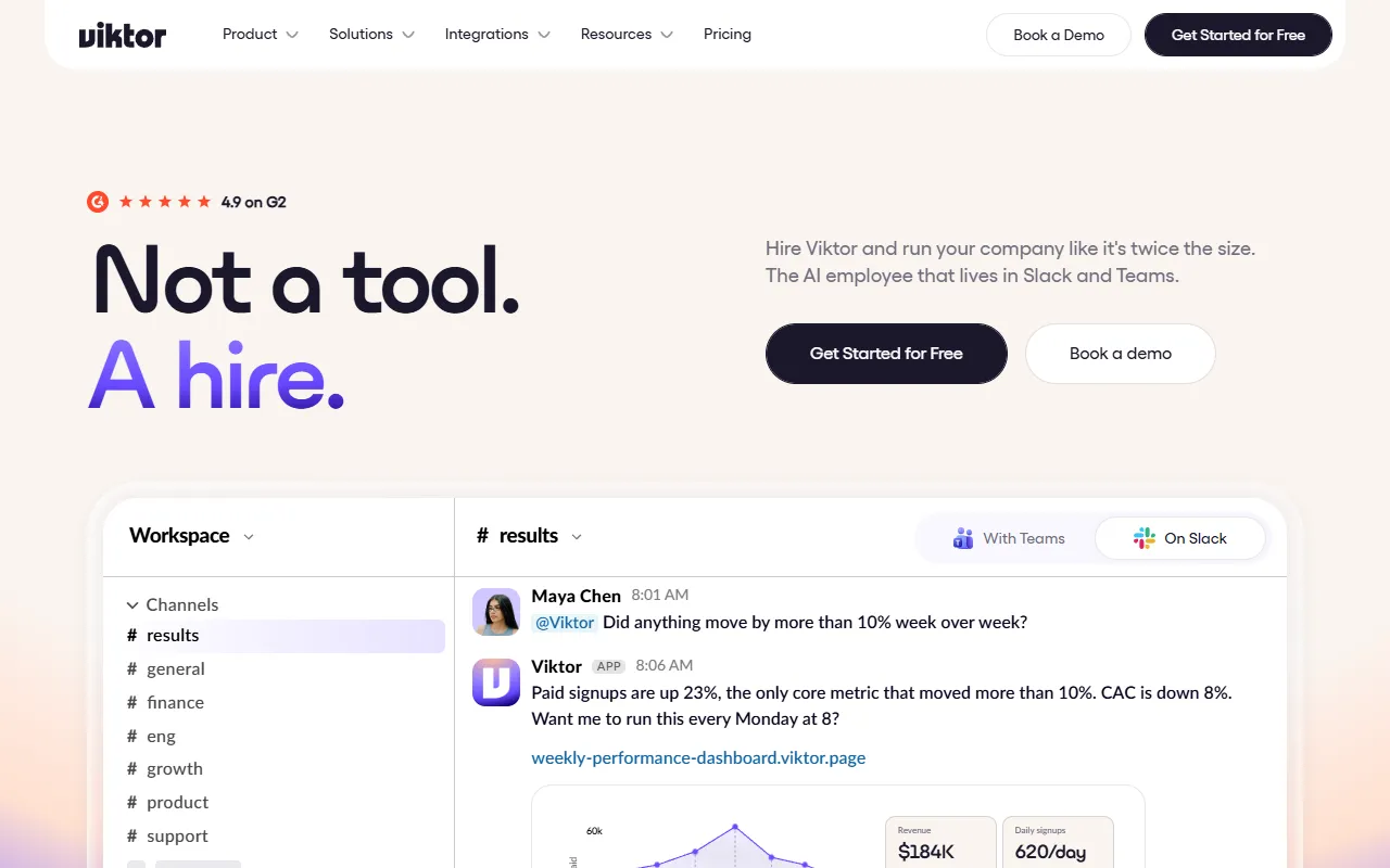 getviktor.com website screenshot