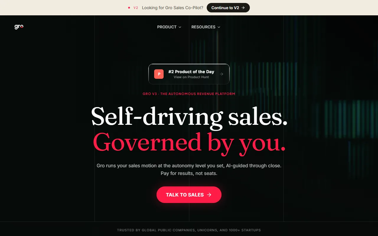 Gro website screenshot