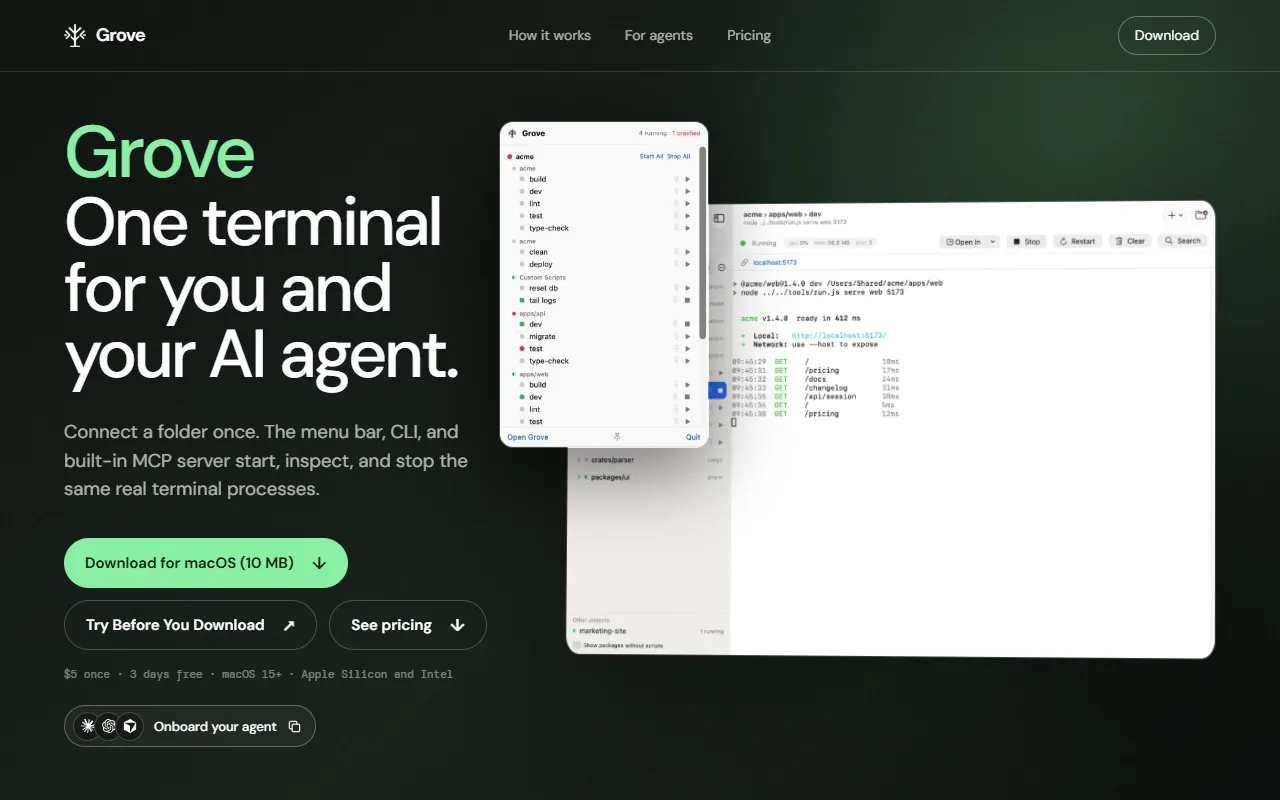 Grove website screenshot