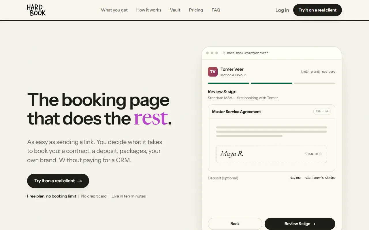 Hardbook website screenshot
