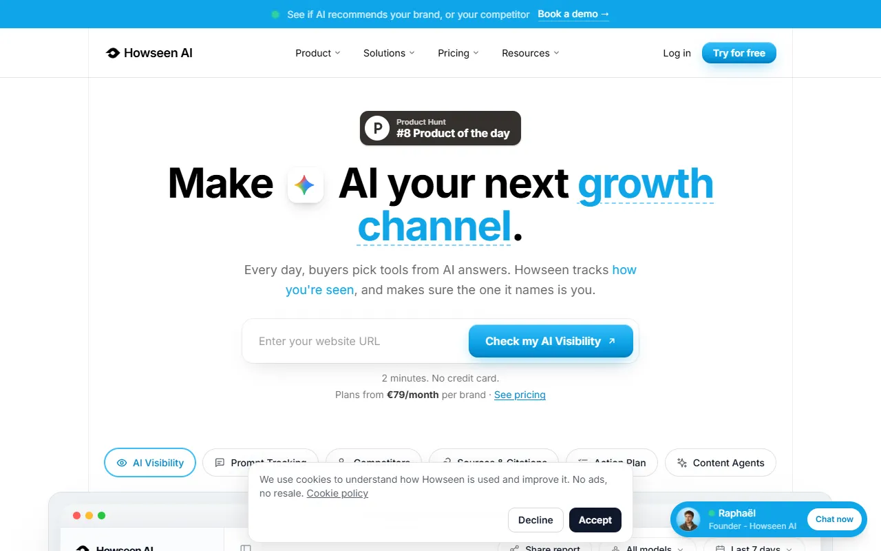 Howseen AI website screenshot