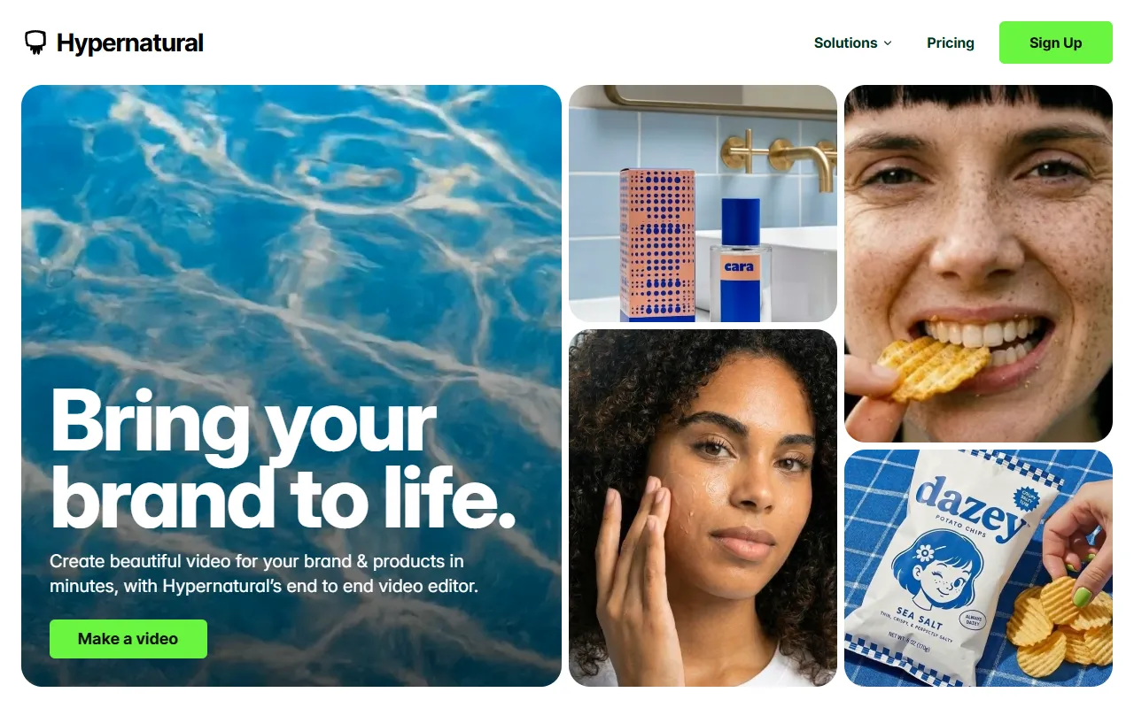 Hypernatural website screenshot